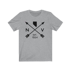 Nevada State Arrows Est. 1864 Unisex Heavy Cotton Tee - Lili White Creations 