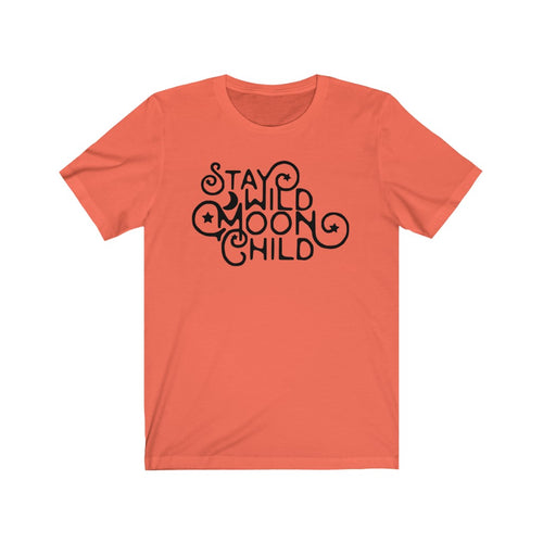 Stay Wild Moon Child Unisex Jersey Short Sleeve Tee - Lili White Creations 