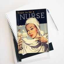 Load image into Gallery viewer, Vintage Nurse Advertisement Journal - Ruled Line - Lili White Creations 