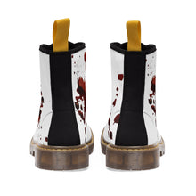 Load image into Gallery viewer, Blood Splatter Men&#39;s Canvas Boots - Lili White Creations 