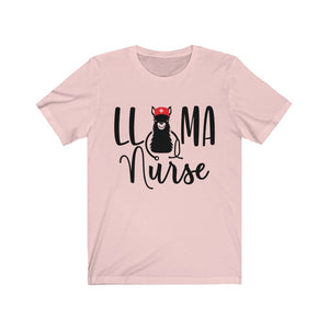 Llama Nurse Unisex Jersey Short Sleeve Tee - Lili White Creations 