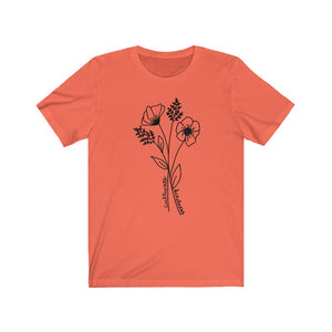 Cultivate Kindness Flowers Unisex Jersey Short Sleeve Tee - Lili White Creations 