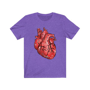 Anatomical Heart Unisex Jersey Short Sleeve Tee - Lili White Creations 