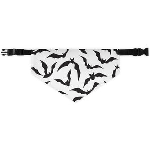 Black Bats Pet Bandana Collar - Lili White Creations 