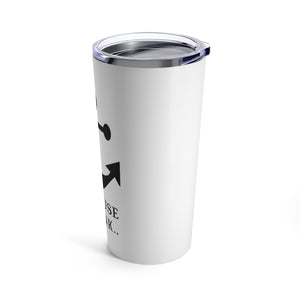 I Refuse to Sink Semicolon Anchor Tumbler 20oz - Lili White Creations 