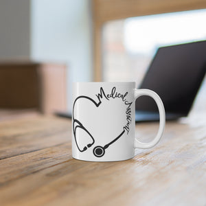 Medical Assistant Stethoscope Mug 11oz - Lili White Creations 