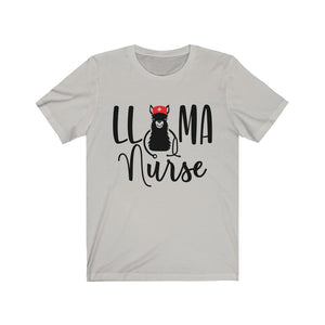 Llama Nurse Unisex Jersey Short Sleeve Tee - Lili White Creations 