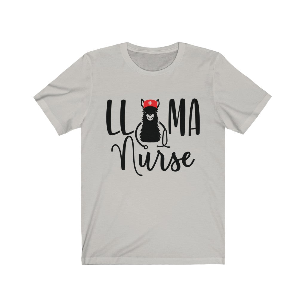 Llama Nurse Unisex Jersey Short Sleeve Tee - Lili White Creations 