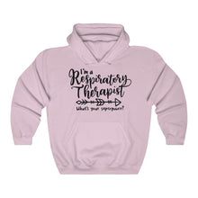 Load image into Gallery viewer, I&#39;m a Respiratory Therapist. Whats your Superpower? Unisex Heavy Blend Hooded Sweatshirt - Lili White Creations 