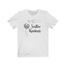 Load image into Gallery viewer, Scatter Kindness Dandelion Unisex Jersey Short Sleeve Tee - Lili White Creations 