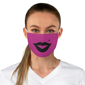 Marilyn Lips and Beauty Mark Fabric Face Mask - Lili White Creations 