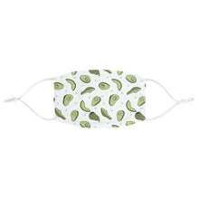 Load image into Gallery viewer, Avocado Print Fabric Face Mask - Lili White Creations 