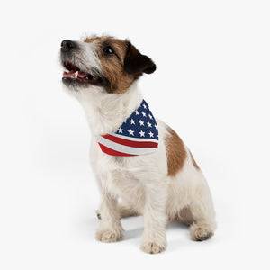 American Flag Pet Bandana Collar - Lili White Creations 