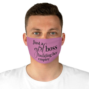 Just a Girl Boss Fabric Face Mask - Lili White Creations 