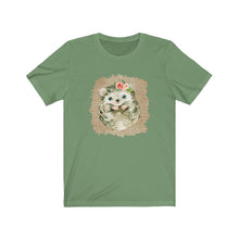 Load image into Gallery viewer, Hedgehog Flower Unisex Jersey Short Sleeve Tee - Lili White Creations 