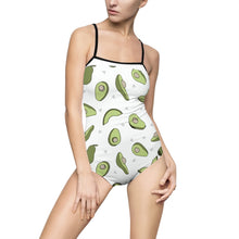 Load image into Gallery viewer, Avocado Print Women&#39;s One-piece Swimsuit - Lili White Creations 