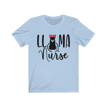 Load image into Gallery viewer, Llama Nurse Unisex Jersey Short Sleeve Tee - Lili White Creations 