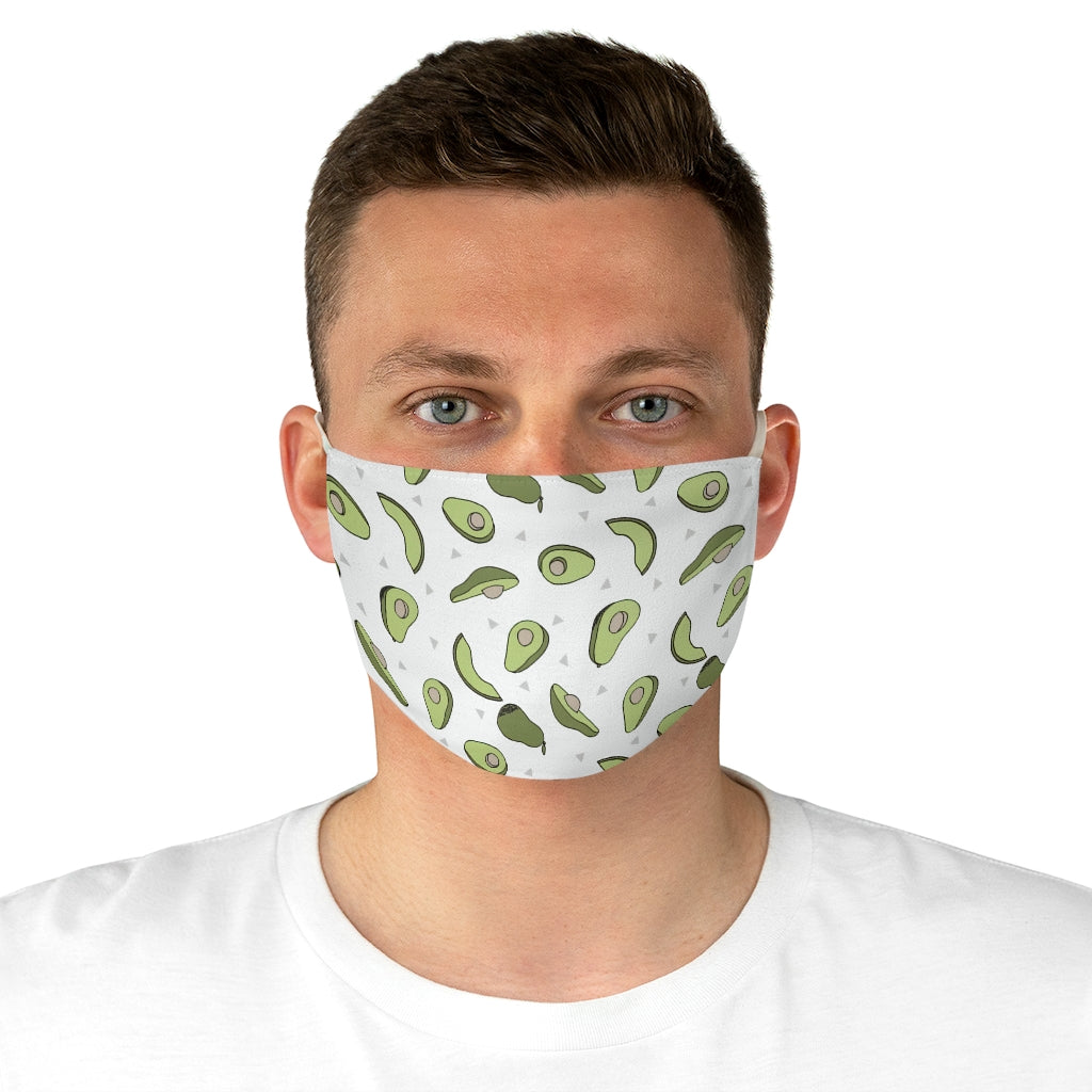 Avocado Print Fabric Face Mask - Lili White Creations 