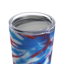 Load image into Gallery viewer, Red White &amp; Blue Tye Dye Tumbler 20oz - Lili White Creations 