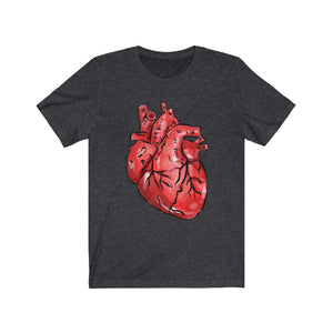 Anatomical Heart Unisex Jersey Short Sleeve Tee - Lili White Creations 