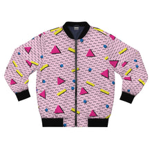 Load image into Gallery viewer, 90s Pink Design  AOP Bomber Jacket - Lili White Creations 