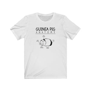 Guinea Pig Anatomy Funny Unisex Jersey Short Sleeve Tee - Lili White Creations 