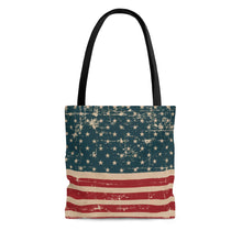 Load image into Gallery viewer, Distressed American Flag AOP Tote Bag - Lili White Creations 