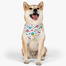 Load image into Gallery viewer, 90s Design Pet Bandana Collar - Lili White Creations 