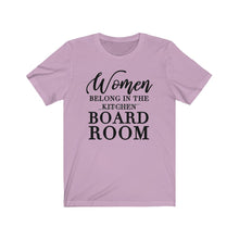 Load image into Gallery viewer, Women Belong in the Board Room Unisex Jersey Short Sleeve Tee - Lili White Creations 