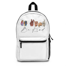 Load image into Gallery viewer, Be Kind Sign Language Backpack (Made in USA) - Lili White Creations 