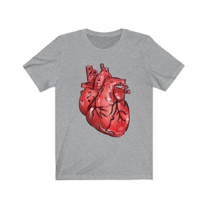 Anatomical Heart Unisex Jersey Short Sleeve Tee - Lili White Creations 