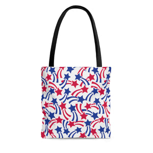 Stars Fourth of July AOP Tote Bag - Lili White Creations 