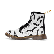 Load image into Gallery viewer, Black Bats Women&#39;s Canvas Boots - Lili White Creations 