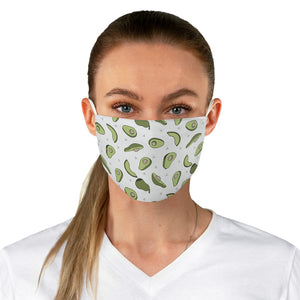 Avocado Print Fabric Face Mask - Lili White Creations 