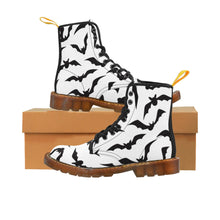 Load image into Gallery viewer, Black Bats Women&#39;s Canvas Boots - Lili White Creations 