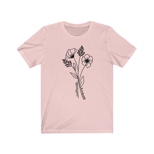 Cultivate Kindness Flowers Unisex Jersey Short Sleeve Tee - Lili White Creations 