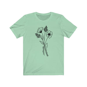 Cultivate Kindness Flowers Unisex Jersey Short Sleeve Tee - Lili White Creations 