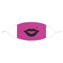 Load image into Gallery viewer, Marilyn Lips and Beauty Mark Fabric Face Mask - Lili White Creations 