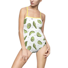 Load image into Gallery viewer, Avocado Print Women&#39;s One-piece Swimsuit - Lili White Creations 