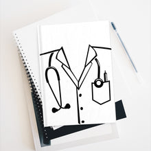 Load image into Gallery viewer, Medical Lab Coat Journal - Ruled Line - Lili White Creations 