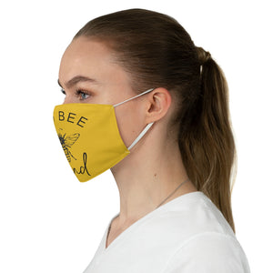 Just BEE Kind Yellow Fabric Face Mask - Lili White Creations 