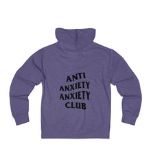 Load image into Gallery viewer, Anti Anxiety Anxiety Club Unisex French Terry Zip Hoodie - Lili White Creations 