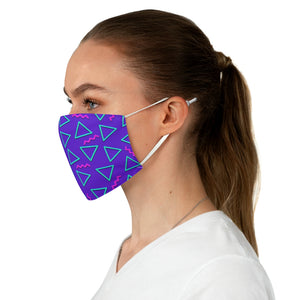 Purple 90s Design Fabric Face Mask - Lili White Creations 