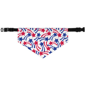 Fourth of July Stars Pet Bandana Collar - Lili White Creations 