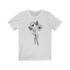 Cultivate Kindness Flowers Unisex Jersey Short Sleeve Tee - Lili White Creations 