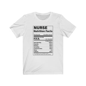 Nurse Nutritions Label Unisex Jersey Short Sleeve Tee - Lili White Creations 