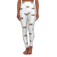 Load image into Gallery viewer, Gold Crown High Waisted Yoga Leggings - Lili White Creations 