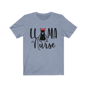 Llama Nurse Unisex Jersey Short Sleeve Tee - Lili White Creations 