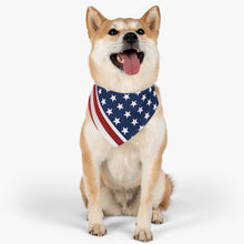 Load image into Gallery viewer, American Flag Pet Bandana Collar - Lili White Creations 