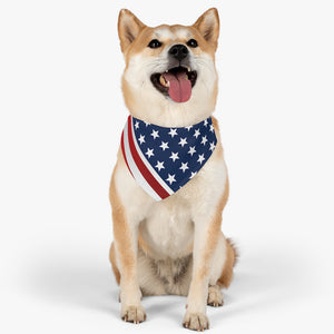 American Flag Pet Bandana Collar - Lili White Creations 